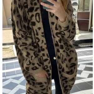 Leopard Pocketed Cardigan